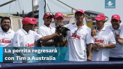 Bella, la perrita mexicana que acompañaba al naufrago rescatado