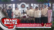 Mga mambabatas, magkakaiba ang reaksyon sa pagsasabatas ng Maharlika Investment Fund Act | UB