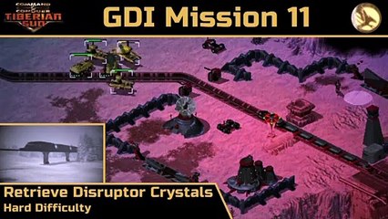 How to Beat C&C Tiberian Sun GDI Mission 11: Retrieve Disruptor Crystals - Hard - HD