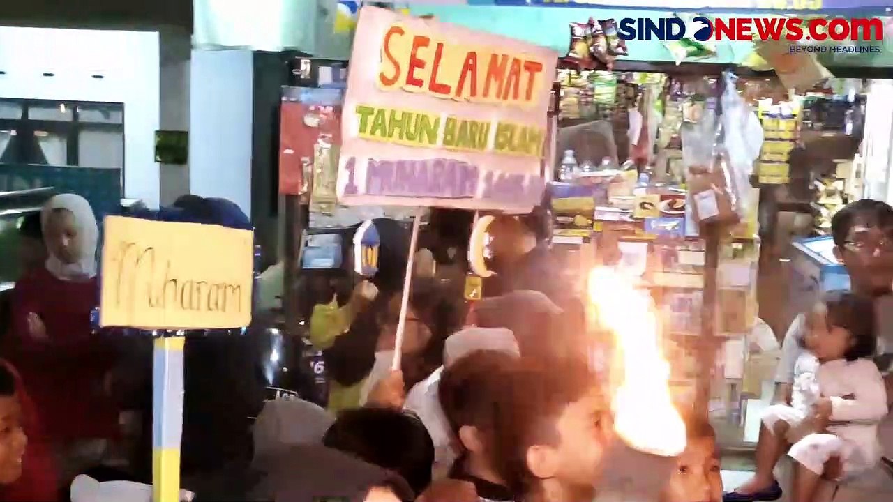 Ratusan Anak Gelar Pawai Obor di Bandung, Sambut Tahun Baru Islam