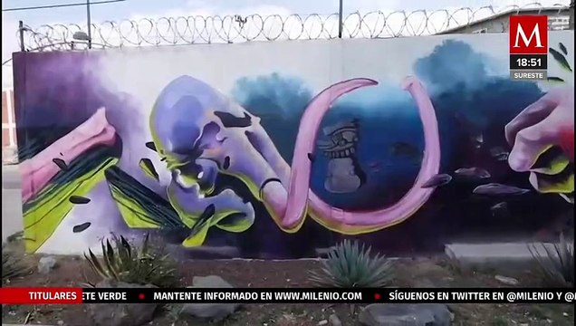 Artistas pintan 481 murales en calles y avenidas de Ecatepec