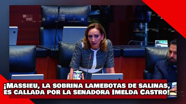 ¡VEAN! ¡Ruiz Massieu la sobrina lamebotas de salinas es callada por la senadora Castro de morena!
