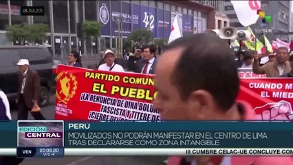 Perú: Organizadores de la Gran Marcha Nacional denuncian estrategias del Gobierno para contenerlos