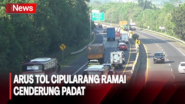 Libur Tahun Baru Islam, Situasi Arus Tol Cipularang Ramai Cenderung Padat
