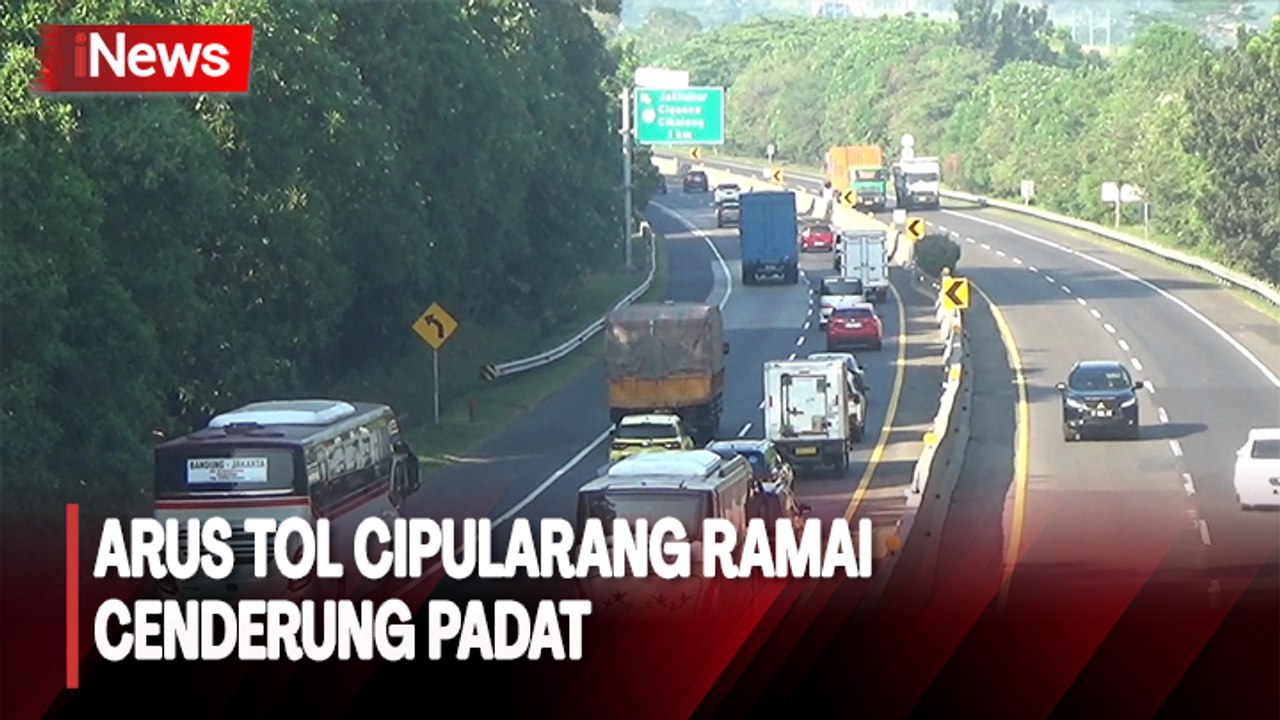 Libur Tahun Baru Islam, Situasi Arus Tol Cipularang Ramai Cenderung Padat