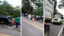 Accidente en vía Palomino - Riohacha dejó a ocho personas muertas