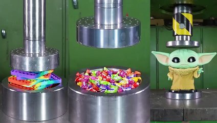 How Small Hole Can Oranges Be Pushed Through with Hydraulic Press