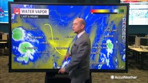 What are troughs in weather and how did they affect flooding in the Northeast?