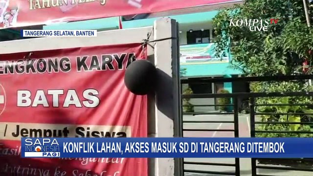 Akibat Konflik Lahan, Akses Masuk SDN Lengkong Karya Ditembok Beton!