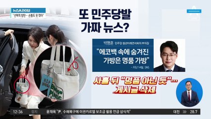 에코백 속 명품백?…또 민주당발 ‘가짜 뉴스’