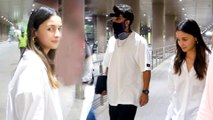 Ranveer Singh और Alia Bhatt ने की मुंबई एअरपोर्ट पर धांसू एंट्री