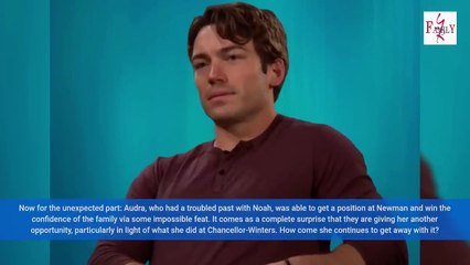 Noah Return and Reveal Audra Devastating Truth From London Young and the Restles