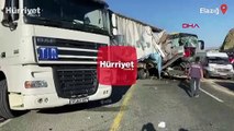 Elazığ'da yolcu otobüsü TIR'a arkadan çarptı! 1 ölü, 34 yaralı