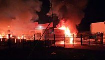 Incendio corigliano rossano ditta dolciaria