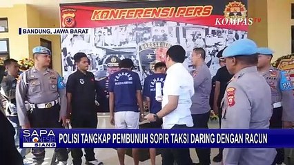 Descargar video: Polisi Tangkap Pelaku Pembunuhan Sopir Taksi Daring dengan Racun, Ini Motifnya