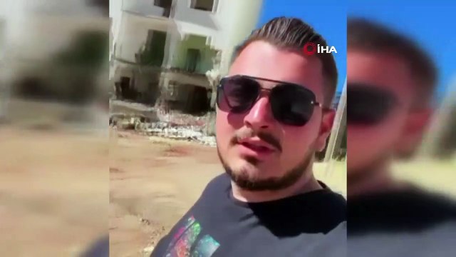 Le bâtiment a été détruit par le cri du citoyen passant devant le bâtiment démoli à Elazig.