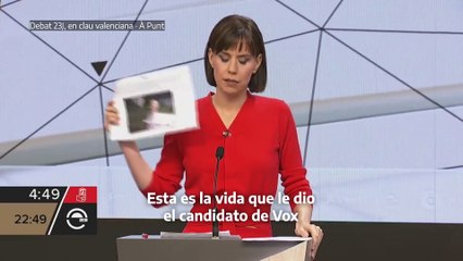 Morant recupera en un debate con el candidato de Vox por València su condena por violencia machista y él se pone a temblar