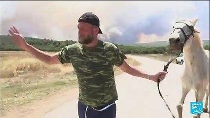 Residents flee as wildfires rage near Athens