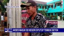 Akses Masuk SDN Lengkong Karya Ditembok Beton Pemilik Lahan, Ini Alasannya...