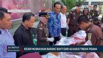 Kejari Pekalongan Musnahkan Barang Bukti Tindak Pidana Umum dan Narkotika