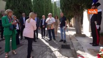 Meloni a Palermo per commemorare Borsellino depone corona d'alloro nella caserma Lungaro