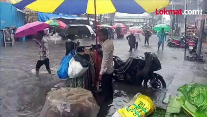 पावसाचा हाहाकार , डोंबिवली स्टेशन परिसराला नदीचं स्वरूप, चाकरमानी टेंशनमध्ये.. | Dombivli Heavy Rain