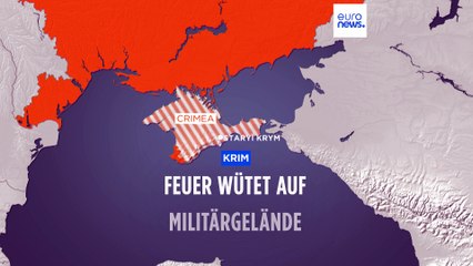 Explosive Lage auf der Krim: Russland meldet Großfeuer nahe Granatenlager