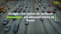 Europe : les ventes de voitures électriques ont dépassé celles de diesel (derrière l'essence et l'hybride)