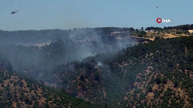 Çanakkale'deki orman yangınlarında 22 hava aracı 1800 sorti yaptı, 4 bin 900 ton su attı