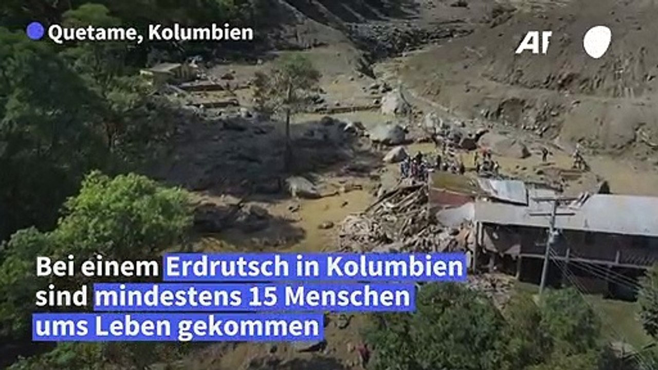 Tote bei Erdrutsch in Kolumbien nach Starkregen