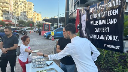 Hava sıcaklığının 40 dereceyi aştığı Adana'da klimanın mucidi Carrier anıldı