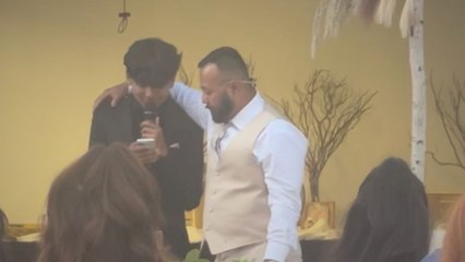 Son Gives Emotional Speech To Stepdad On Their Wedding Day | Happily TV