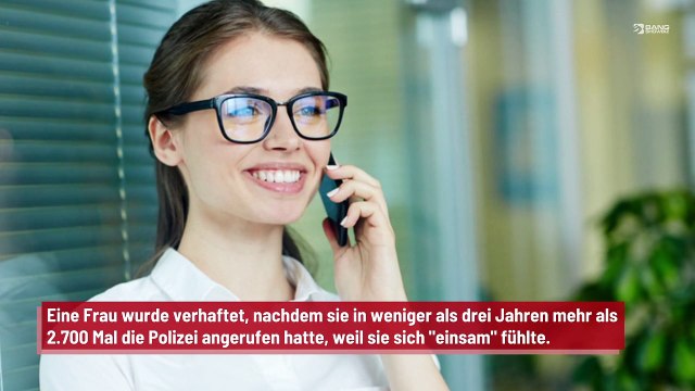 Frau verhaftet! 2.700 Anrufe bei der Polizei wegen Einsamkeit