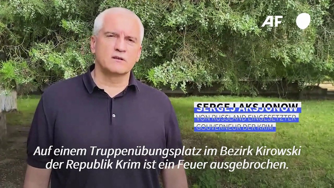 Brand auf Militärgelände auf der Krim - Evakuierungen angeordnet