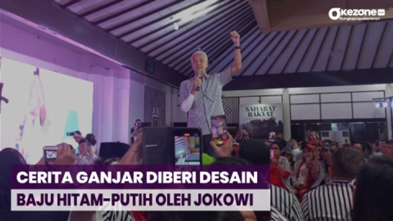 Ganjar Pranowo Bocorkan Cerita soal Baju Hitam Putih Pemberian Jokowi