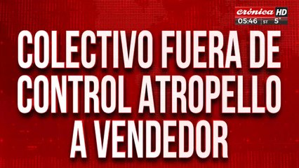 Colectivero sufrió un infarto y atropelló todo a su paso