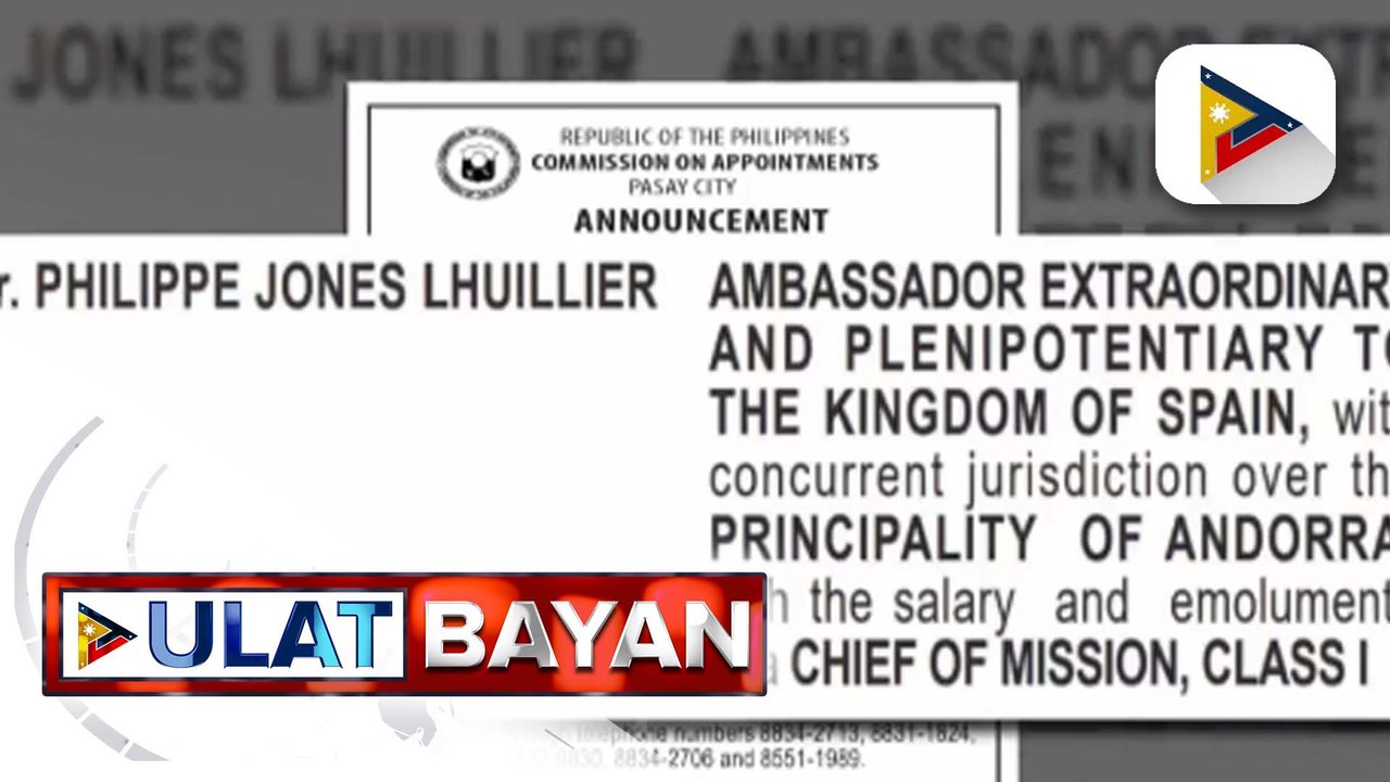 Ad interim appointment ni Philippe Jones Lhuillier, isinumite na ni PBBM sa CA