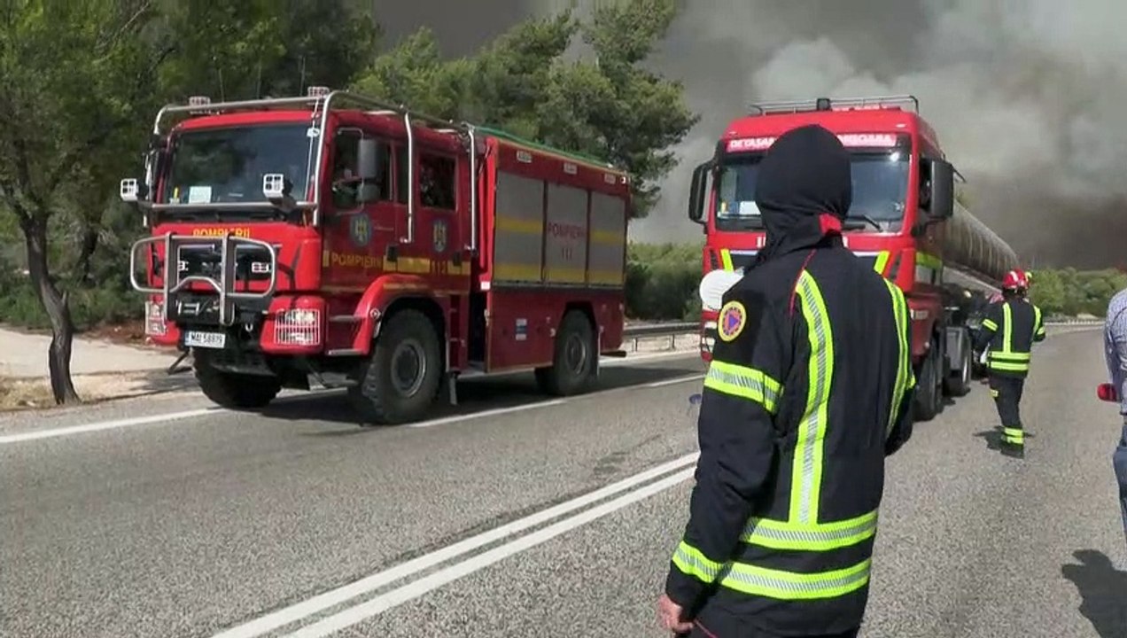 Hitze in Griechenland - Kampf gegen Waldbrände