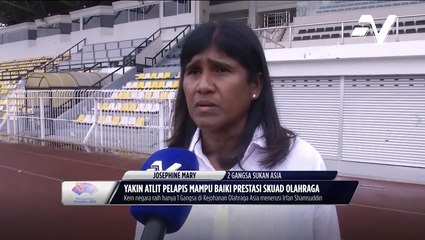 Download Video: Bekas jaguh pelumba 400m negara, Josephine Mary optimis anaknya Sheeren Vallabouy miliki peluang cerah naik podium!