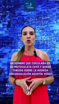 Un motociclista que circulaba a bordo de su motocicleta sobre la avenida Agustín Yáñez, en Guadalajara; murió tras sufrir un infarto #TuNotiReel