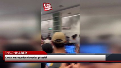 Kirazlı metrosundan dumanlar yükseldi