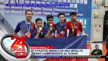 Pinoy deaf athletes, nanalo ng mga medalya sa Table Tennis Championships sa Taiwan | 24 Oras