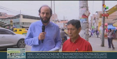 Pueblo de Perú se moviliza nuevamente contra políticas de Dina Boluarte