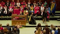 Student proposes to shocked girlfriend in middle of her graduation ceremony