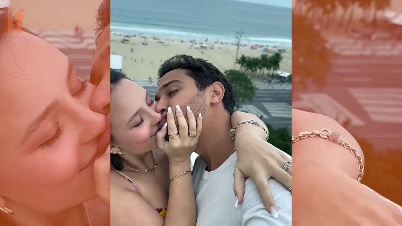 Larissa Manoela comemora uma ano de namoro com André Luiz Frambach