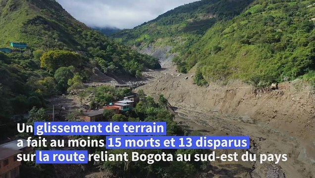 Glissement de terrain en Colombie: au moins 15 morts