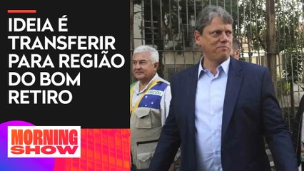 Tarcisio diz que Cracolândia pode ser transferida em São Paulo