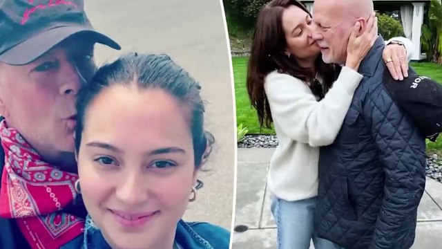 At Bruce Willis's tragic funeral! Our condolences to Bruce Willis's family, good