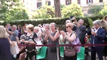 Скачать видео: Bombardamento San Lorenzo. Mattarella a 80/o anniversario commemorazione