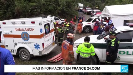 Intensas lluvias provocaron un deslizamiento en Quetame, Colombia